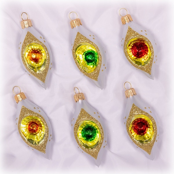 Набор 'Вернисаж' из 6-ти подвесок, стекло, артикул С 734