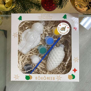 Набор елочных игрушек для творчества из 2 фигурок, Коломеев, ...