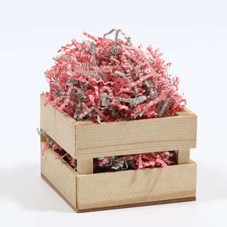 Наполнитель бумажный для подарков «Розовый туман», серый и ро...