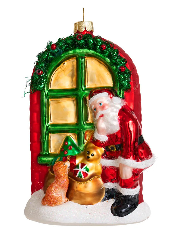 Елочное украшение 'Дед Мороз у окна' Holiday Classics