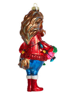 Елочное украшение 'Лошадка с гирляндой' символ года 2026 Holiday Classics 2