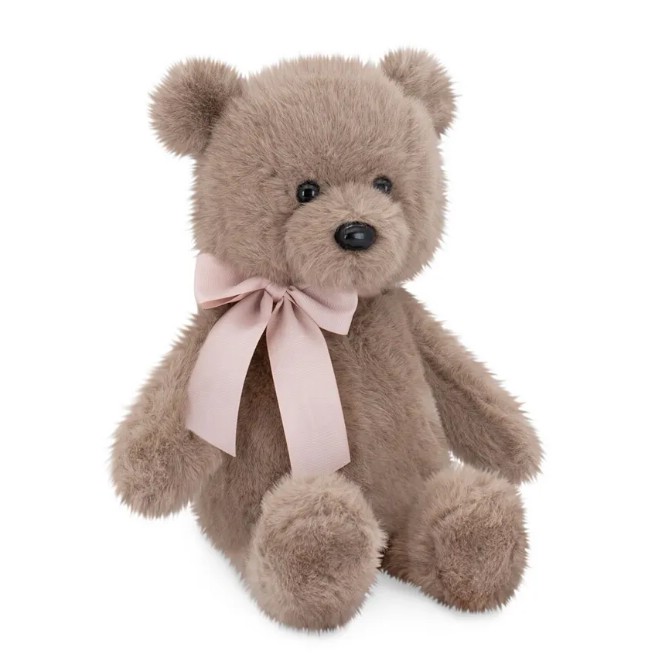 Медвежонок Тёпа, 25 см, мокко, с пудровым бантом, Orange Toys