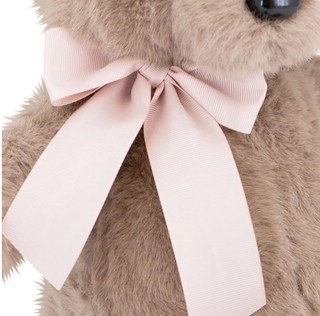 Медвежонок Тёпа, 25 см, мокко, с пудровым бантом, Orange Toys 4