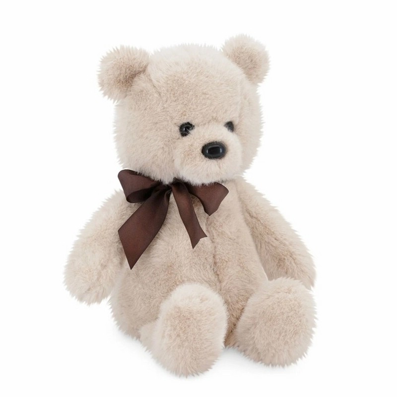 Медвежонок Тёпа, 25 см, бежевый, с шоколадным бантом, Orange Toys