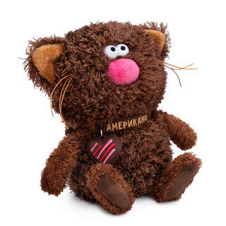 Кот Американо, 12 см, Кофейные коты, коллекция 'Валентинки', BudiBasa 2