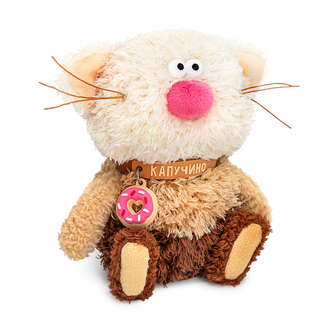 Кот Капучино, 12 см, Кофейные коты, коллекция 'Валентинки', BudiBasa 2