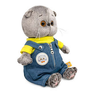 Кот Басик baby в комбинезоне 'Деним', 20 см, BudiBasa 2