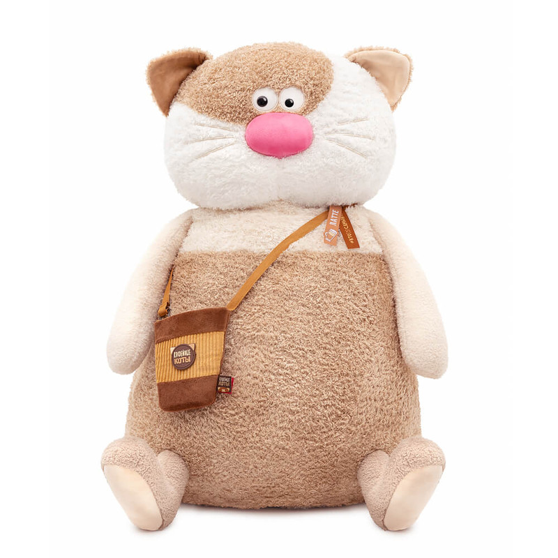 Кот Латте Гранд, 75 см, коллекция Кофейные коты, BudiBasa