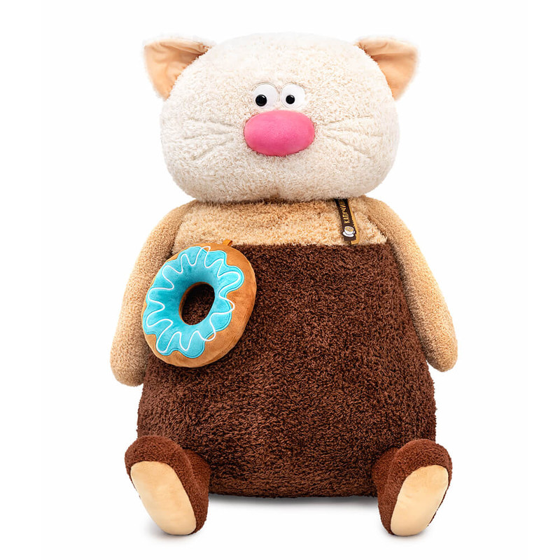 Кот Капучино Гранд, 75 см, коллекция Кофейные коты, BudiBasa