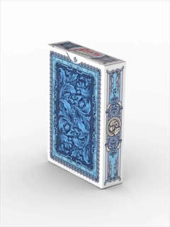 Игральные карты 'Новые атласные №19', 56 карт, синие 14