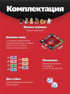 Настольная игра Мемы на поле, первая мемная Монополия 5