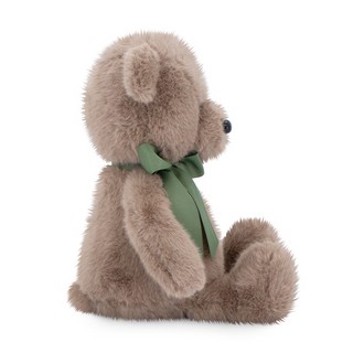 Медвежонок Тёпа, 25 см, мокко, с зеленым бантом, Orange Toys 2