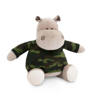 Бегемот в армейской футболке, 30 см, Orange Toys