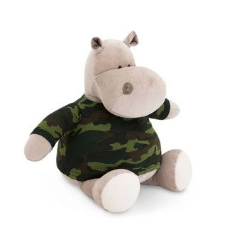 Бегемот в армейской футболке, 30 см, Orange Toys 3
