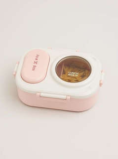 Ланчбокс 'Fork box' розовый 2