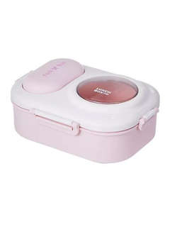 Ланчбокс 'Fork box' розовый