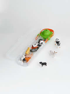 Ферма: Набор 12 мини-фигурок животных с проектором 3