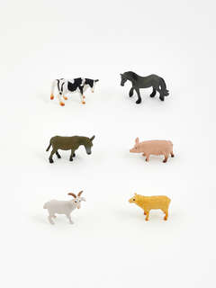 Ферма: Набор 12 мини-фигурок животных с проектором 6