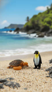 Морские обитатели: Набор 12 мини-фигурок животных в тубе 7