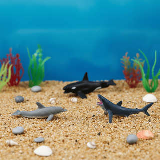 Морские обитатели: Набор 12 мини-фигурок животных в тубе 8