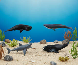 Морские обитатели: Набор 12 мини-фигурок животных в тубе 9