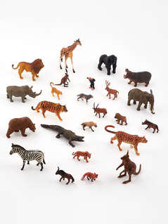 Дикий мир: Набор фигурок животных в ведёрке (средний) 3