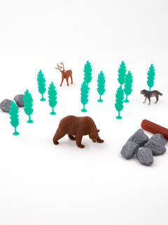 Дикий мир: Набор фигурок животных в ведёрке (средний) 9