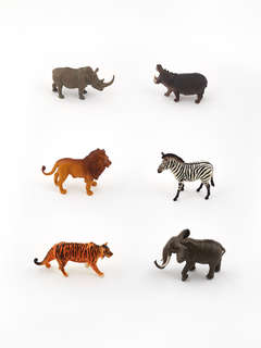 Дикий мир: Набор фигурок животных в ведёрке (средний) 4