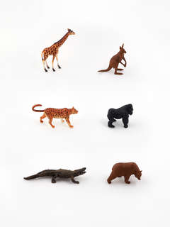 Дикий мир: Набор фигурок животных в ведёрке (средний) 5