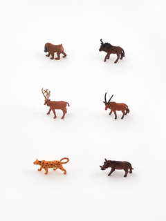 Дикий мир: Набор фигурок животных в ведёрке (средний) 6