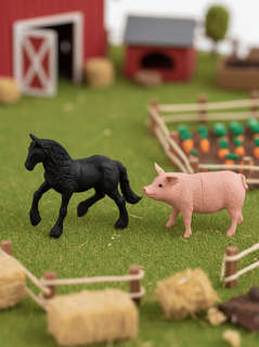 Ферма: Набор фигурок животных в ведёрке (средний) 14