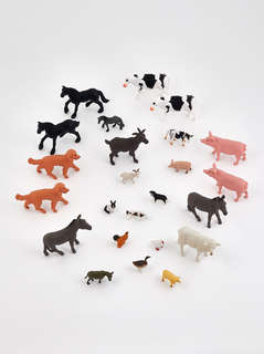 Ферма: Набор фигурок животных в ведёрке (средний) 5