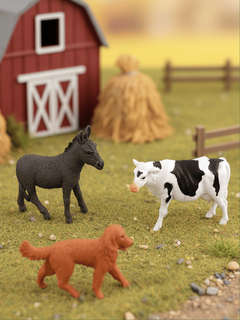 Ферма: Набор фигурок животных в ведёрке (средний) 12