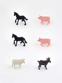 Ферма: Набор фигурок животных в ведёрке (средний) 8