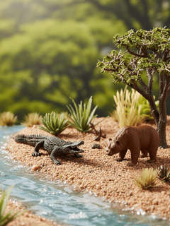 Дикий мир: Набор фигурок животных в ведёрке (большой) 13