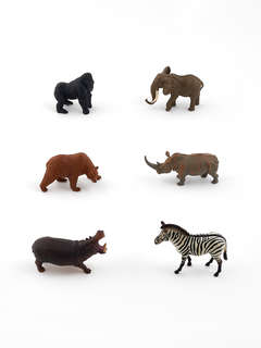 Дикий мир: Набор фигурок животных в ведёрке (большой) 5