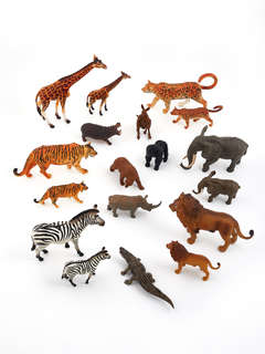 Дикий мир: Набор фигурок животных в ведёрке (большой) 4