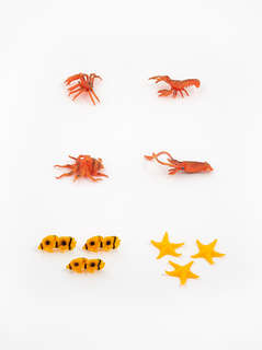 Морские обитатели: Набор фигурок животных в ведёрке (большой) 6