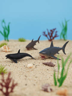 Морские обитатели: Набор фигурок животных в ведёрке (большой) 15