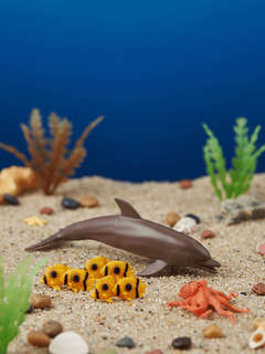 Морские обитатели: Набор фигурок животных в ведёрке (большой) 16