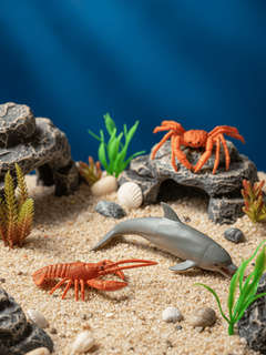 Морские обитатели: Набор фигурок животных в ведёрке (большой) 11