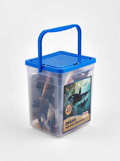 Морские обитатели: Набор фигурок животных в ведёрке (большой) 3