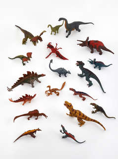 Динозавры и доисторические животные: Набор фигурок животных в ведёрке (большой) 3