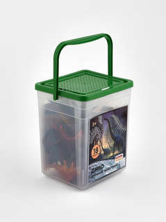 Динозавры и доисторические животные: Набор фигурок животных в ведёрке (большой) 13