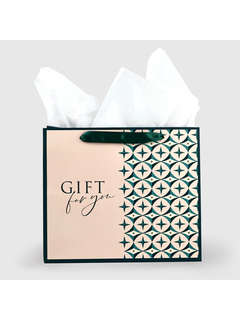 Пакет ламинированный двухсторонний «Геометрия», с тишью и открыткой, 23x27x11.5 3