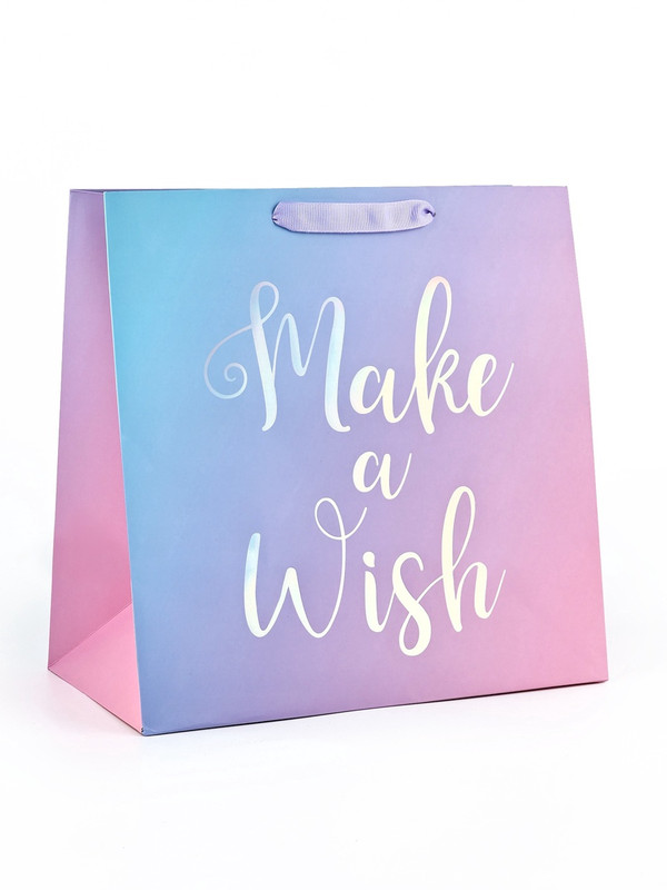 Пакет ламинированный «Волшебный день», тиснение, 27x27x15 см