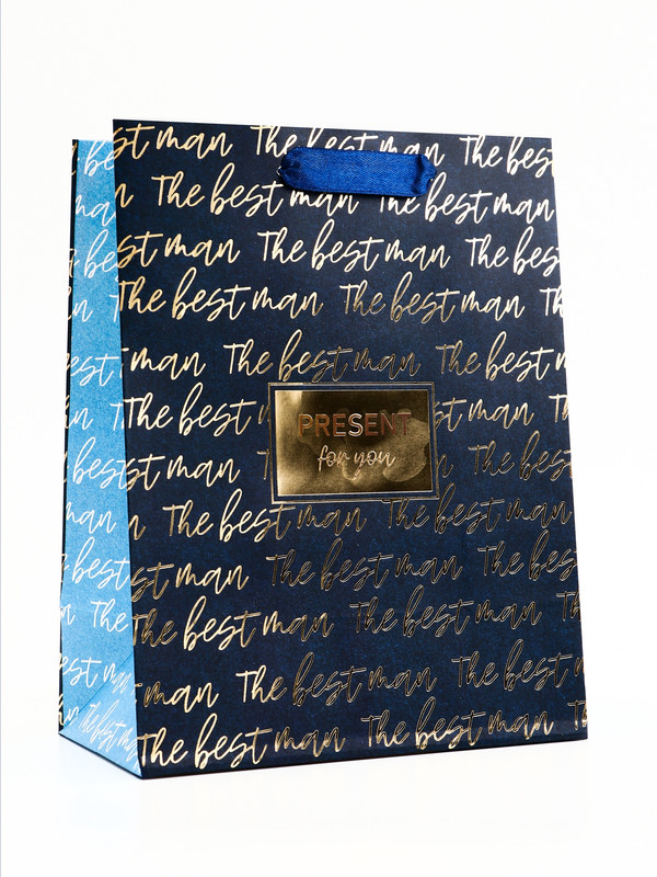 Пакет подарочный ламинированный вертикальный Present for you, 18x23x10 см