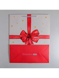 Пакет подарочный ламинированный «For you», 49x40x19 см 3