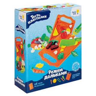 Набор для лепки 'Режем дольками' (тесто пластилин 6 цв по 50 г)