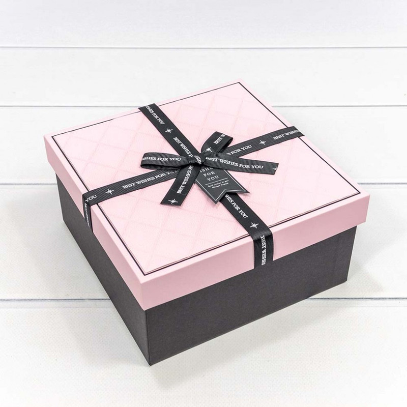 Коробка квадратная 'Best Wishes For You' 19х19х9 см